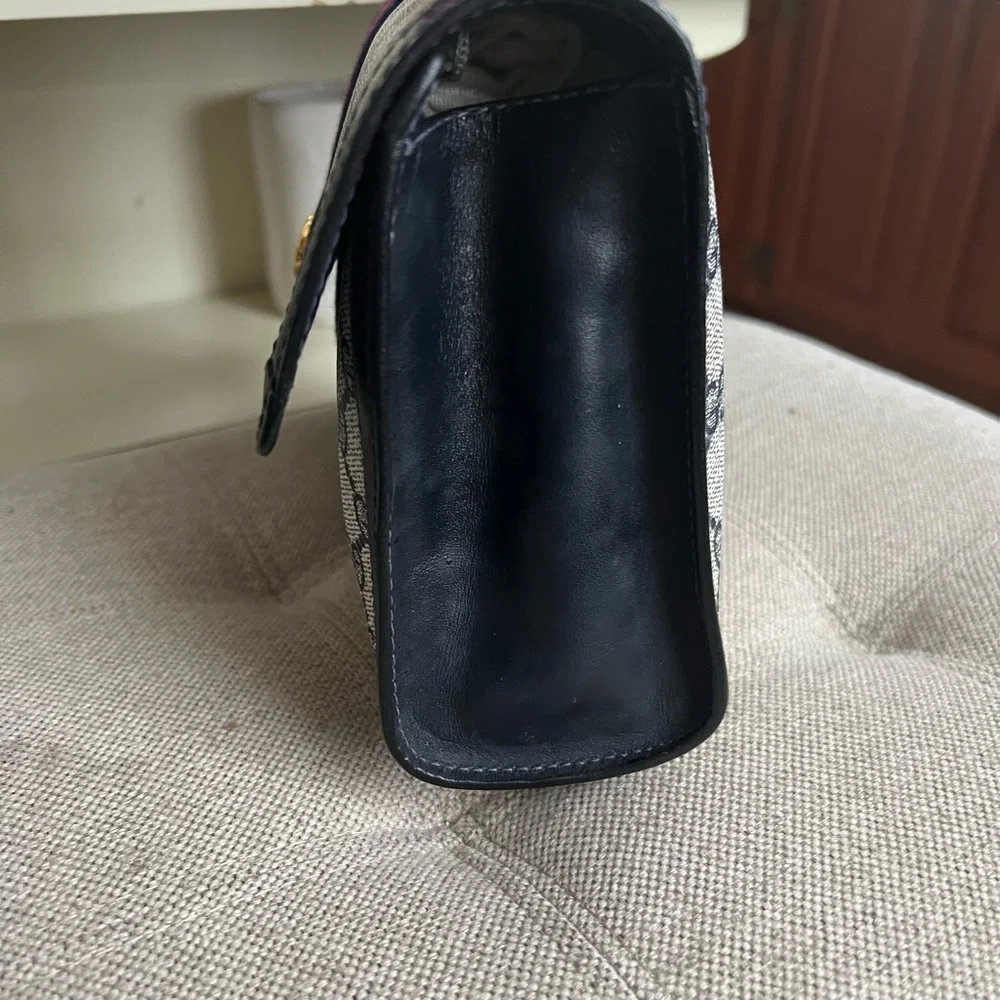 Gucci canvas sherry line navy clutch - Picture 10 of 16